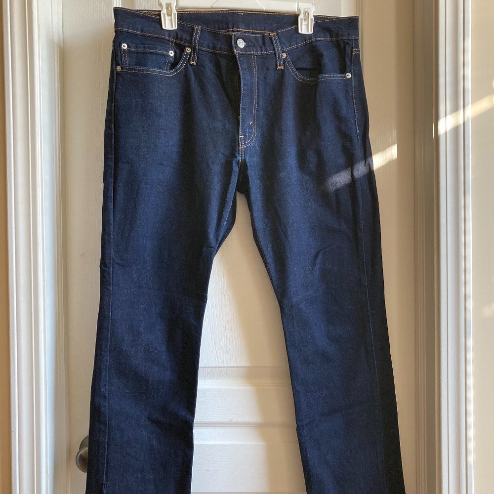 Levi 511 Dark Blue Straight Jeans SZ 36x30